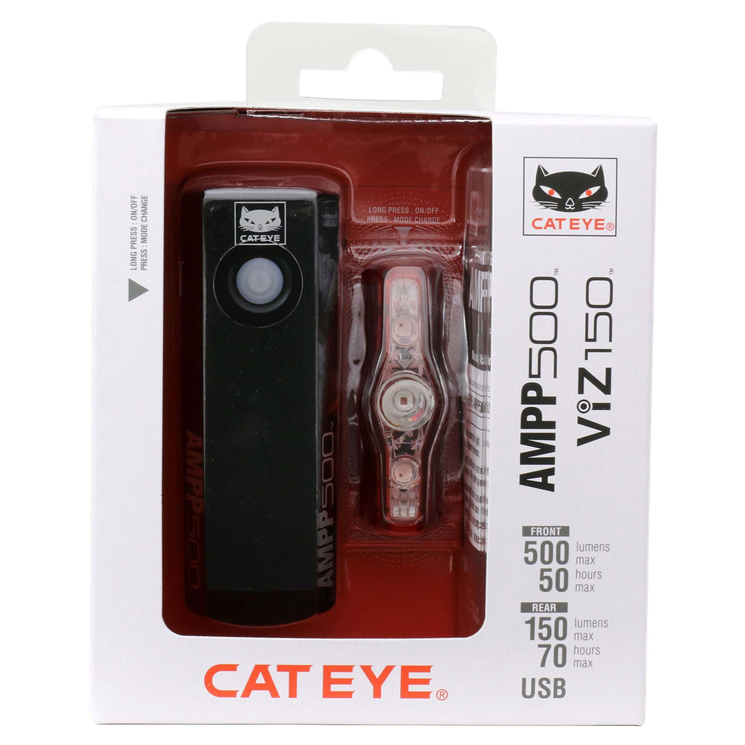 CATEYE AMPP 500 / VIZ 150 BIKE LIGHT SET